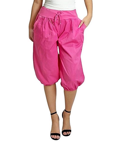 Mississhop Caprihose Damen Baumwolle 100 % Sommerhose Haremhose M.374 günstig online kaufen