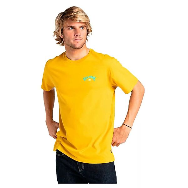Billabong Arch Fill Kurzärmeliges T-shirt S Mustard günstig online kaufen