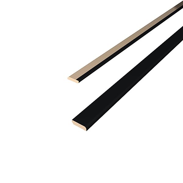 Egger Abdeckleiste Wandverkleidung Decowall AL537 Schwarz 2,4 m günstig online kaufen