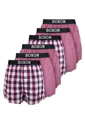 BOXON Boxershorts 3er Pack Web (Spar-Set, günstig online kaufen