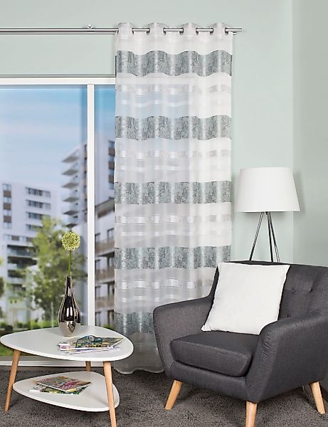 HOME WOHNIDEEN Vorhang "KIRAN" Ösen 1 Stk. tlg. HxB: 245x140, Jacquardmuste günstig online kaufen