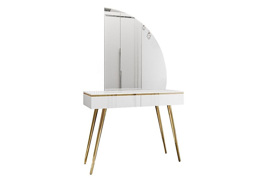 Lookway Schminktisch AURORA-SQ mit Spiegel und LED Beluchtung günstig online kaufen