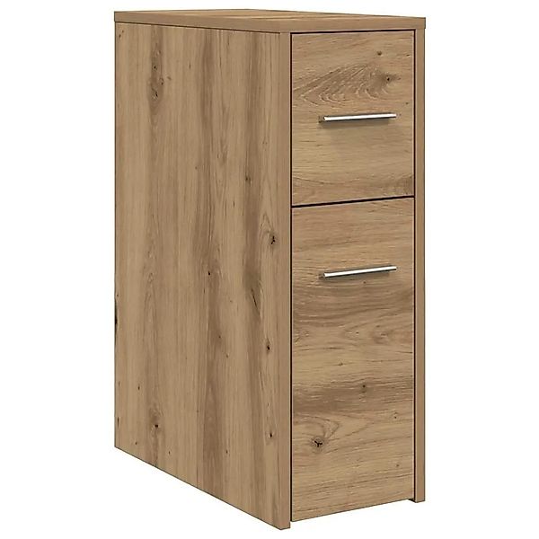vidaXL Badschrank Schmal mit Rollen Artisan-Eiche Holzwerkstoff 855285 günstig online kaufen