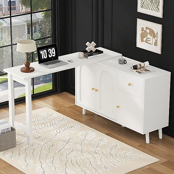 Merax Schreibtisch Multifunktionaler 2-in-1 Schreibtisch & günstig online kaufen