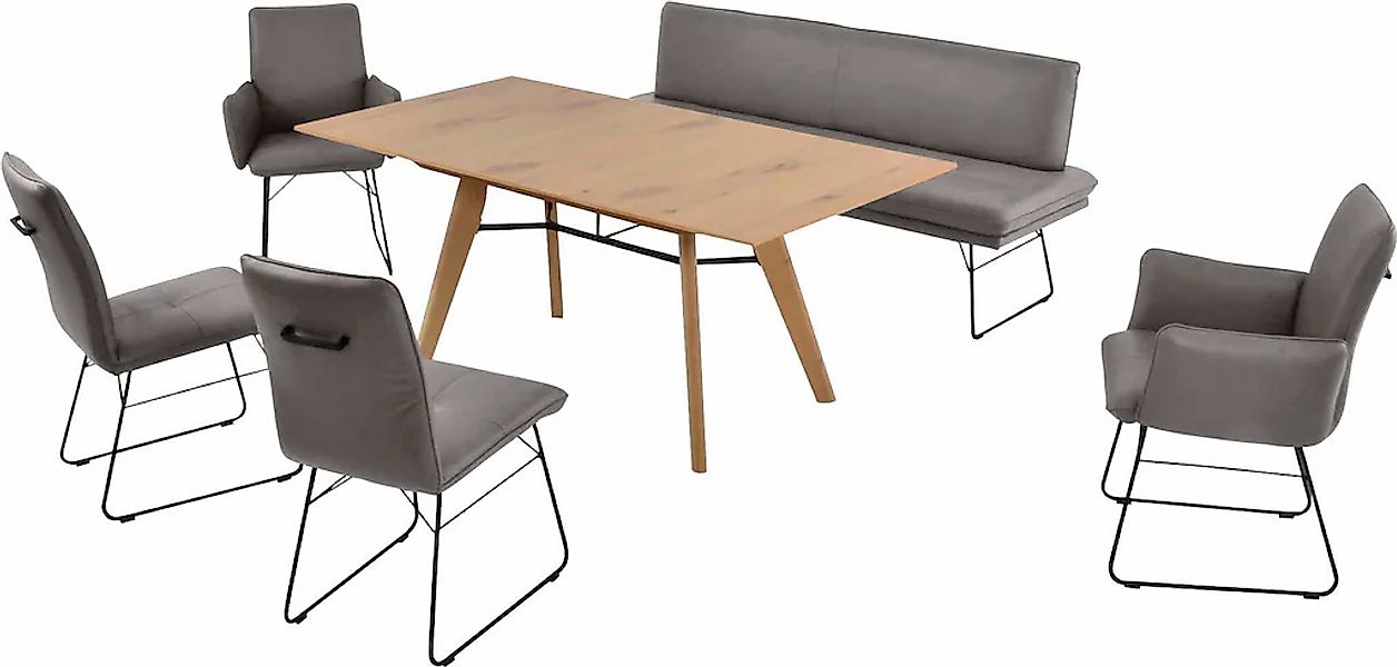 K+W Komfort & Wohnen Essgruppe "Giacomo IV" 6 Stk. tlg. Polsterbank in 2 Gr günstig online kaufen