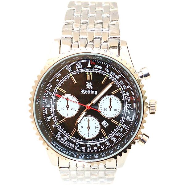 Rötting Design Quarzuhr Herrenuhr Quarz schwarzes günstig online kaufen