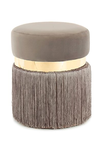 Kayoom Sitzhocker "Hocker Rebecca 925, Sitzpouf in runder Form,mit samtigem günstig online kaufen