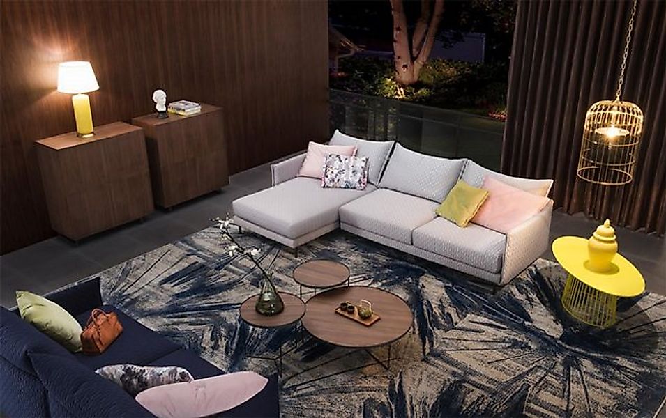 JVmoebel Ecksofa L-Form Stoff Couch Polster Sitz Sofa Textil Eck Italienisc günstig online kaufen
