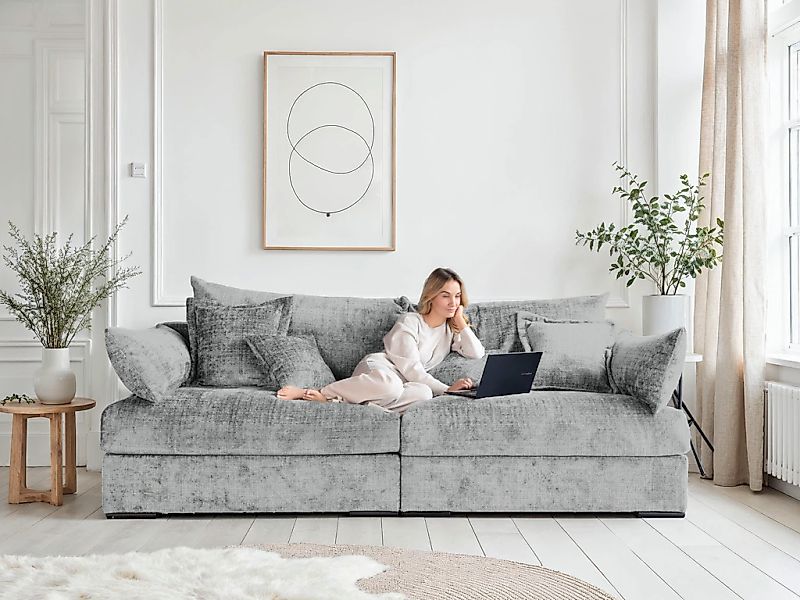 Home affaire Big-Sofa "Casa, Breite 190 cm" Mega-Sofa, in Cord oder Chenill günstig online kaufen