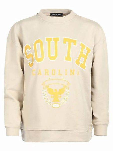 Freshlions Sweater Freshlions South Carolina Chic-Sweatshirt Beige M/L Ohne günstig online kaufen