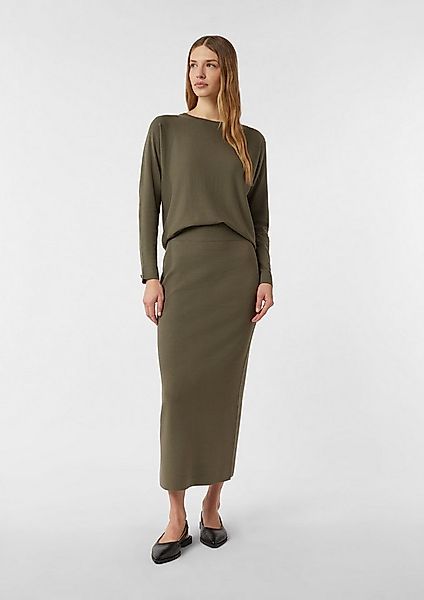 comma Maxirock Rock Langer Feinstrickrock mit Schlitz günstig online kaufen