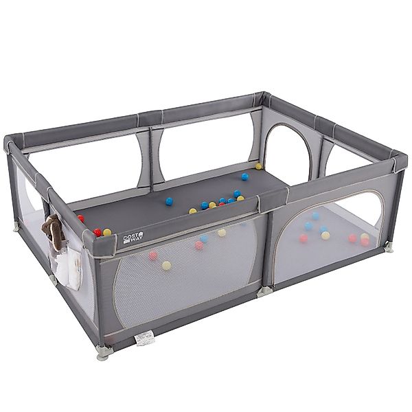 COSTWAY Laufstall Baby Laufgitter (2-tlg), mit günstig online kaufen