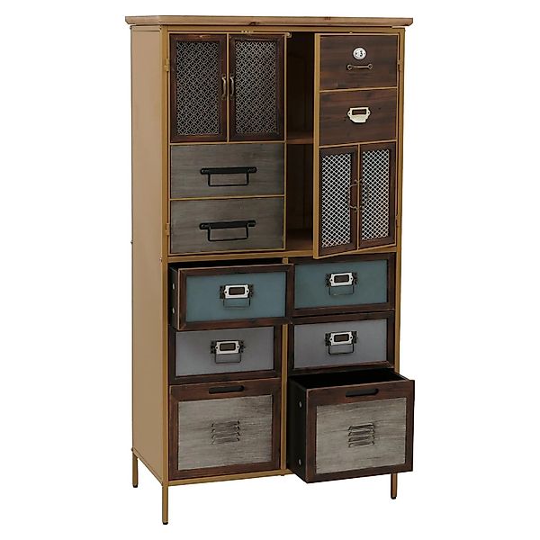 MCW Apothekerkommode O80 Blau Metalloptik günstig online kaufen