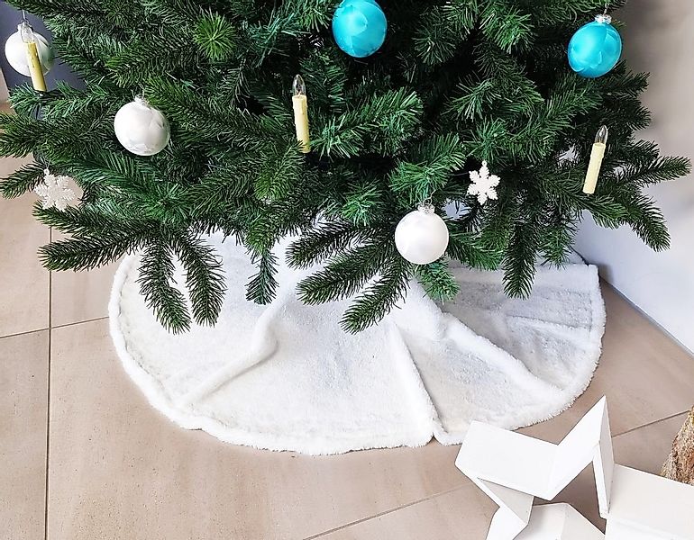 JACK Weihnachtsbaumdecke Kuschlige Christbaumdecke Rund Ø 120cm Weihnachtsb günstig online kaufen