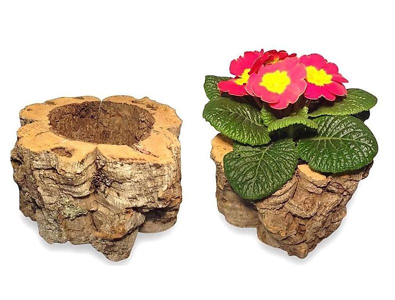 Kork-Deko.de Blumentopf Kork-Blumenübertopf / Blumentopf M = ca. 10 cm günstig online kaufen