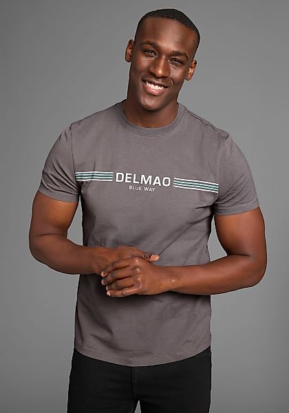 DELMAO T-Shirt mit sportlich-maritimen Marken-Schriftzug günstig online kaufen