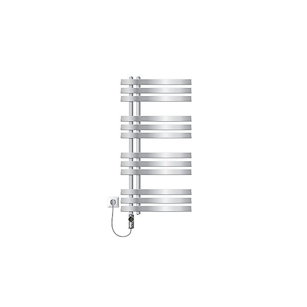 LuxeBath Elektrischer Heizkörper Iron EM 500x1000mm Chrom Heizstab 600W Dig günstig online kaufen