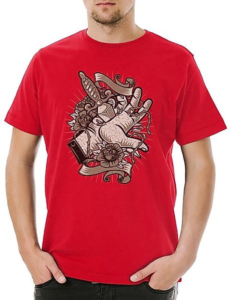 Urban Backwoods Print-Shirt Urban Backwoods Daggered Hand Herren T-Shirt Ro günstig online kaufen