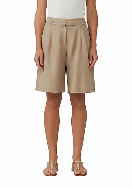 s.Oliver BLACK LABEL Bermudas, aus Leinenmix günstig online kaufen