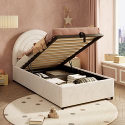 Flieks Polsterbett, Hydraulisches Kinderbett 90x200cm mit günstig online kaufen