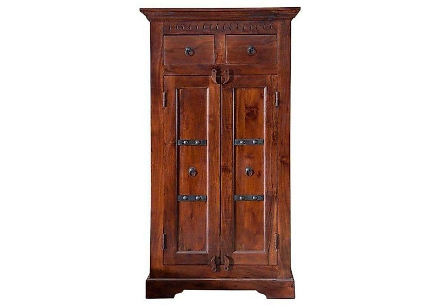 Massivmoebel24 Dreh-/Schwebetürenschrank #525 (Massivholz Akazie 72x38x132 günstig online kaufen