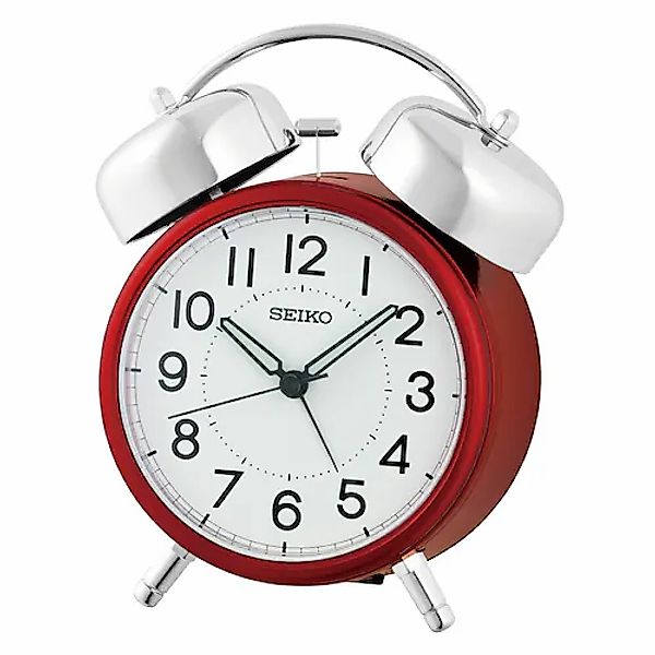 Seiko Quarzwecker Glockenwecker, Schlafzimmer, durchlaufende Sekunde, Beleu günstig online kaufen