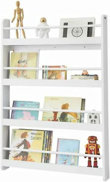 SoBuy® Kinderregal Bücherregal Kinder, Kinderregal mit 4 Ablagen weiß  Kind günstig online kaufen