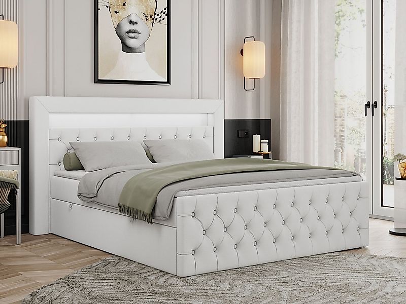 MKS MÖBEL Boxspringbett GOLD9 (Set, Packung, H3-Matratze, Bettkästen, T30-S günstig online kaufen