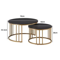 Ofcasa Couchtisch Industrieller Runder Wohnzimmertisch, Sofatisch günstig online kaufen