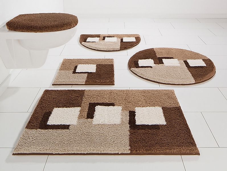 OTTO home Badematte "Ada, Badvorleger, Badezimmer Teppich" Höhe 21 mm rutsc günstig online kaufen