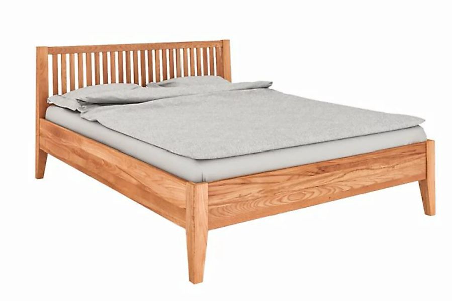 byoak Bett ODYS 160 x 210 aus Massivholz, mit Holzkopfteil, Naturgeölt günstig online kaufen