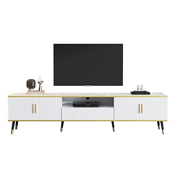 IDEASY TV-Schrank TV-Board mit Marmorfurnier, Lowboard, günstig online kaufen