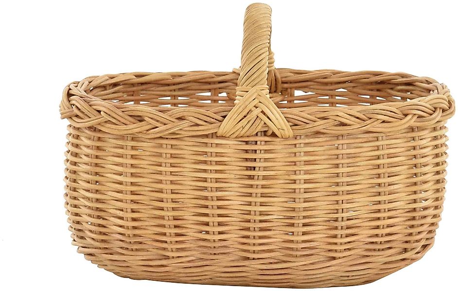 Krines Home Flechtkorb Autokorb Einkaufskorb Natur günstig online kaufen