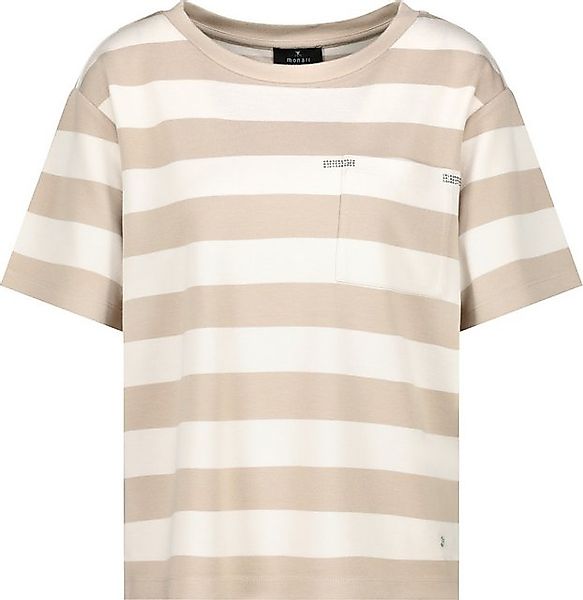Monari Kurzarmshirt T-Shirt camel ringel günstig online kaufen