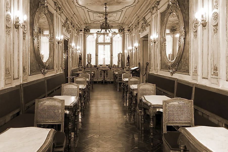 Papermoon Fototapete "Vintage Cafe Interieur" günstig online kaufen