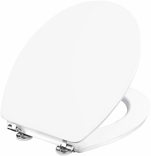 CORNAT WC-Sitz "Klassisch weißer Look - Hochwertig Holzkern - Komfortables günstig online kaufen