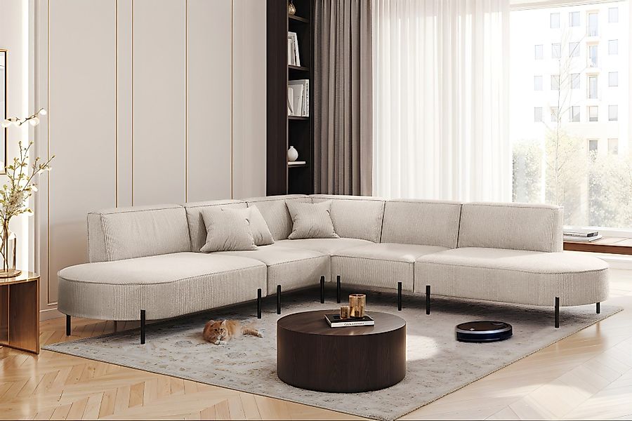 Fun Möbel Ecksofa Sofa VALENCIA Seite günstig online kaufen