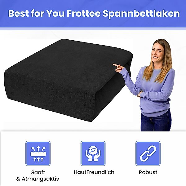 Best for You Spannbettlaken Frottee-Spannbettlaken aus Baumwollmix – Komfor günstig online kaufen