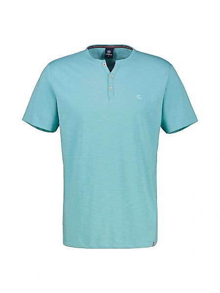 LERROS Henleyshirt "Unifarbenes Serafino-Shirt in Großen Größen" günstig online kaufen
