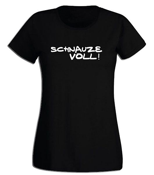 G-graphics T-Shirt Damen T-Shirt - Schnauze voll! Slim-fit-Shirt, mit Front günstig online kaufen