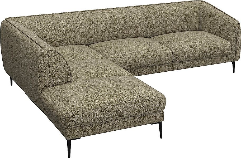 FLEXLUX Ecksofa "Belle Designsofa, L-Form, B/T 268/209 cm", Skandinavisches günstig online kaufen