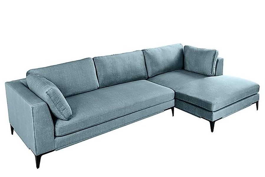 riess-ambiente Ecksofa SIGNUM 315cm petrol · XXL-Eckcouch mit Samt-Bezug & günstig online kaufen