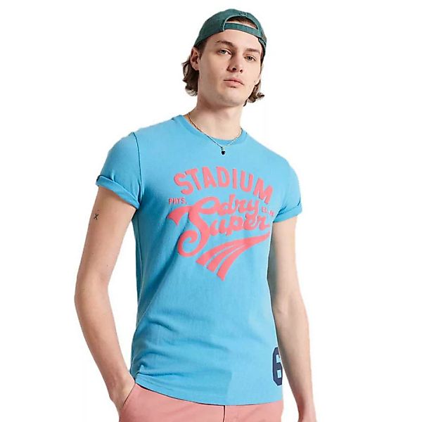 Superdry Collegiate Graphic 220 Kurzarm T-shirt L Ocean Blue günstig online kaufen
