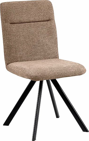 massivline&more 4-Fußstuhl »Martina 200«, (Set), 2 St., Polyester, Gestell günstig online kaufen