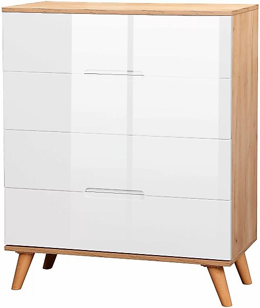 andas Schubkastenkommode "Lund Schlafzimmerschrank Wäscheschrank mit hochgl günstig online kaufen