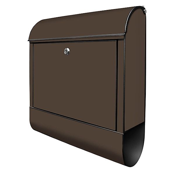 banjado Wandbriefkasten Stahl Schokobraun (Wandbriefkasten witterungsbestän günstig online kaufen