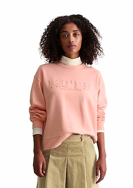 Marc OPolo DENIM Sweatshirt, Rundhalsausschnitt, Relaxed fit, Garment-Dye-F günstig online kaufen