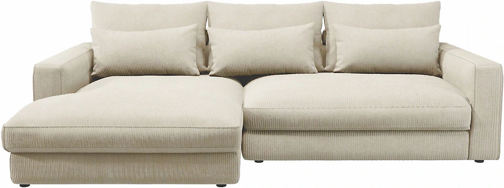 Home affaire Ecksofa »Darwin, viele Kissen, extra tiefe Sitzfläche, 271/89/ günstig online kaufen