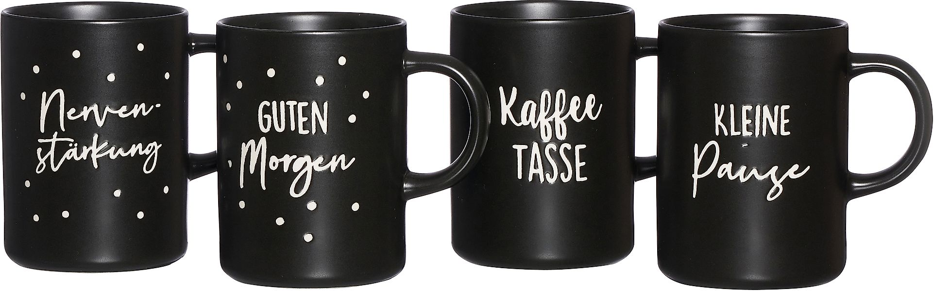 Ritzenhoff & Breker Becher »Svart«, (Set, 4 tlg., 4 Kaffeebecher (330 ml, 1 günstig online kaufen