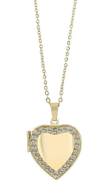 AKZENT Kette mit Anhänger Oria Edelstahl silber Damen wasserfest, Damen Ket günstig online kaufen